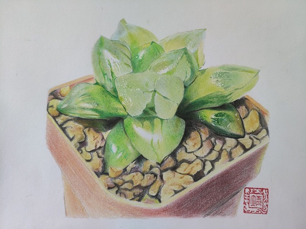 彩铅l画——李靖靖