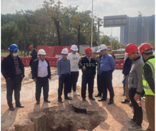 集团领导率队查集团在建项目的情况